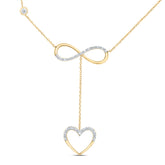 1/10CTW-DIA CN GIFT HEART NECKLACE (18 INCH)